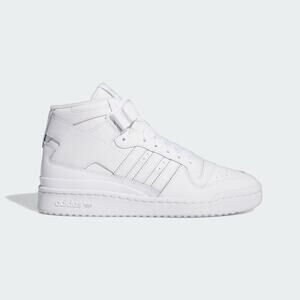 Adidas Mens Forum Mid Shoes Size 9.5 White Lace Up High Top Sporty Streetwear